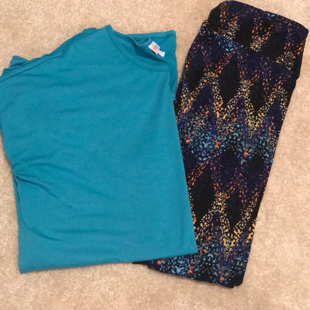 Irma with matching mermaid leggings